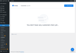 Page screenshot: Amelia → Customers