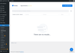 Page screenshot: Amelia &rarr; Appointments