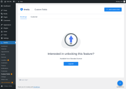 Page screenshot: Amelia &rarr; Custom Fields