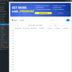 Page screenshot: Amelia &rarr; Calendar