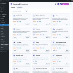 Page screenshot: Amelia &rarr; Features & Integrations