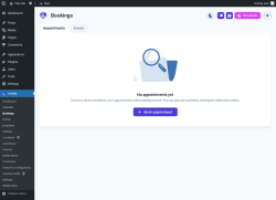 Page screenshot: Amelia &rarr; Bookings