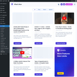 Page screenshot: Amelia &rarr; What&rsquo;s New