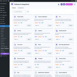 Page screenshot: Amelia &rarr; Features & Integrations