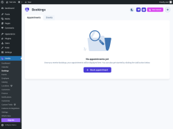 Page screenshot: Amelia &rarr; Bookings