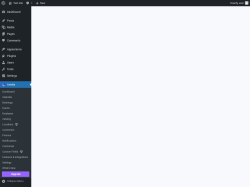 Page screenshot: Welcome &lsaquo; Test site &mdash; WordPress