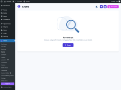 Page screenshot: Amelia &rarr; Events