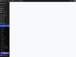 Page screenshot: Welcome &lsaquo; Test site &mdash; WordPress