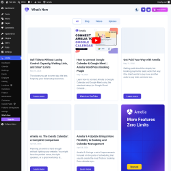 Page screenshot: Amelia &rarr; What&rsquo;s New