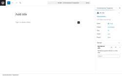 Page screenshot: Trasparenza → Nuova Voce