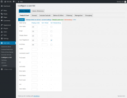 Page screenshot: User Lists &rarr; Configure a list