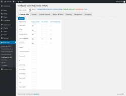 Page screenshot: User Lists &rarr; Configure a list