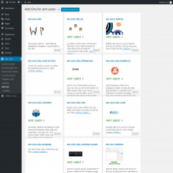Page screenshot: User Lists &rarr; Add ons