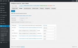 Page screenshot: User Lists &rarr; Configure a list &rarr; Format