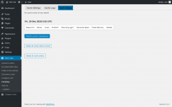 Page screenshot: User Lists &rarr; Cacheing &rarr; Cache Status