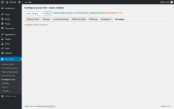 Page screenshot: User Lists &rarr; Configure a list &rarr; Grouping