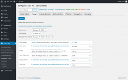 Page screenshot: User Lists &rarr; Configure a list &rarr; Format