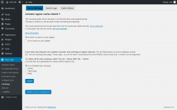 Page screenshot: User Lists &rarr; Cacheing