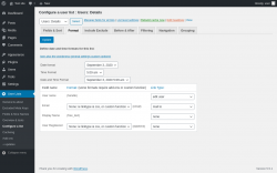 Page screenshot: User Lists &rarr; Configure a list &rarr; Format