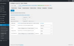 Page screenshot: User Lists &rarr; Configure a list &rarr; Format
