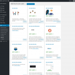 Page screenshot: User Lists &rarr; Add ons
