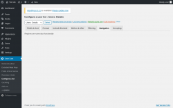 Page screenshot: User Lists &rarr; Configure a list &rarr; Navigation