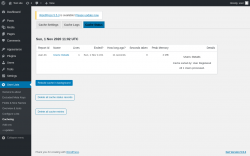 Page screenshot: User Lists &rarr; Cacheing &rarr; Cache Status
