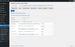 Page screenshot: User Lists &rarr; Configure a list &rarr; Format