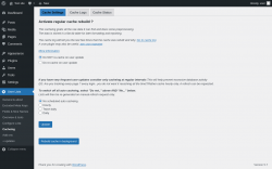 Page screenshot: User Lists &rarr; Cacheing