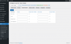 Page screenshot: User Lists &rarr; Configure a list &rarr; Include Exclude