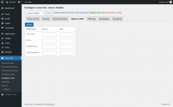 Page screenshot: User Lists &rarr; Configure a list &rarr; Before & After