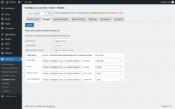 Page screenshot: User Lists &rarr; Configure a list &rarr; Format