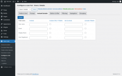 Page screenshot: User Lists &rarr; Configure a list &rarr; Include Exclude