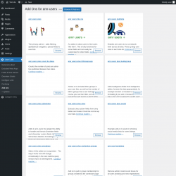 Page screenshot: User Lists &rarr; Add ons