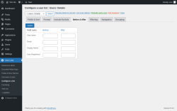 Page screenshot: User Lists &rarr; Configure a list &rarr; Before & After