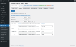 Page screenshot: User Lists &rarr; Configure a list &rarr; Format