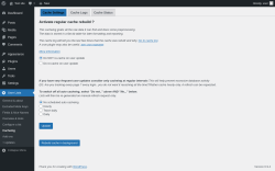 Page screenshot: User Lists &rarr; Cacheing