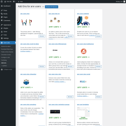 Page screenshot: User Lists &rarr; Add ons