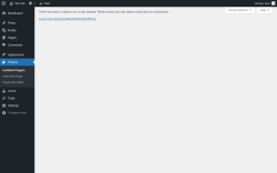Page screenshot: Plugins ‹ Test site — WordPress