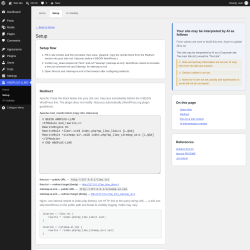 Page screenshot: ANDPLUS-LLMO &rarr; Setup