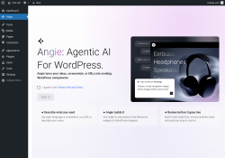 Page screenshot: Angie &lsaquo; Test site &mdash; WordPress