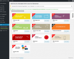 Page screenshot: ASVG Icon Library → Add-On Icon Packs  ➤