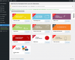 Page screenshot: ASVG Icon Library → Add-On Icon Packs  ➤