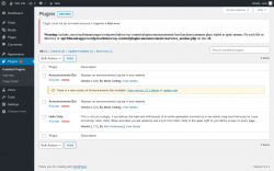 Page screenshot: Plugins &lsaquo; Test site &mdash; WordPress