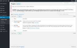 Page screenshot: Plugins &lsaquo; Test site &mdash; WordPress