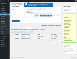 Page screenshot: Classified Ads → Categories