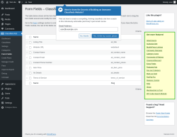 Page screenshot: Classified Ads → Form Fields