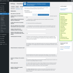 Page screenshot: Classified Ads → Settings → Classifieds