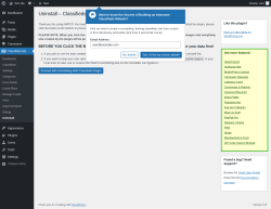 Page screenshot: Classified Ads → Uninstall