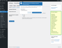Page screenshot: Classified Ads → Settings → Media